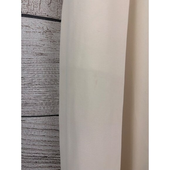 J. Crew Ruffle-Sleeve Cream Jumpsuit With Open Back Size 6 - Picture 2 of 3